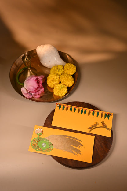 Mango Leaf & Parrot Envelop set-10