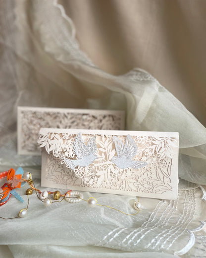 Bird Full Jali - Exclusive Envelope -set of 5 ( Delivery in 6 days )