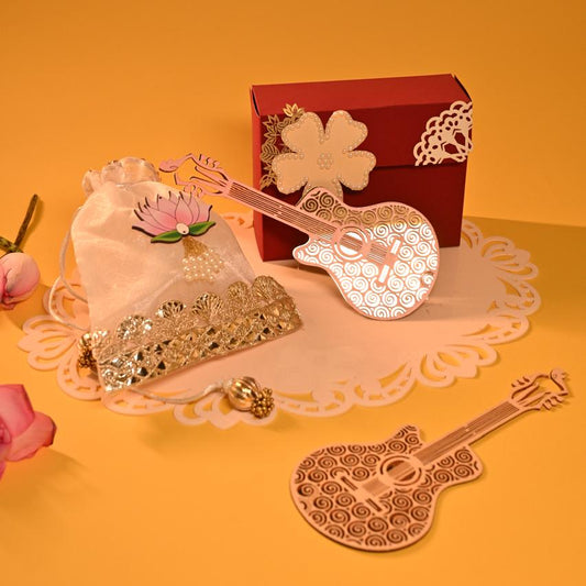 Guitar Gift hamper with dry fruits Box