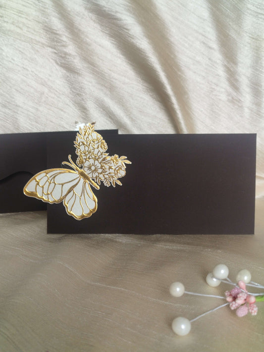 3D Butterfly - Foil Embossed Envelope (set of 5)