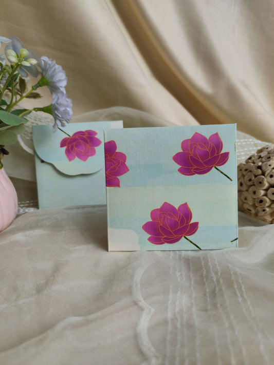 Small Envelop lotus printed