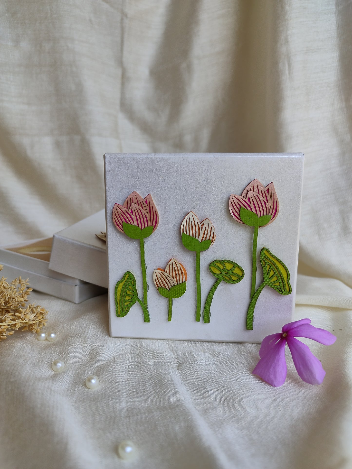 Small Envelop lotus printed