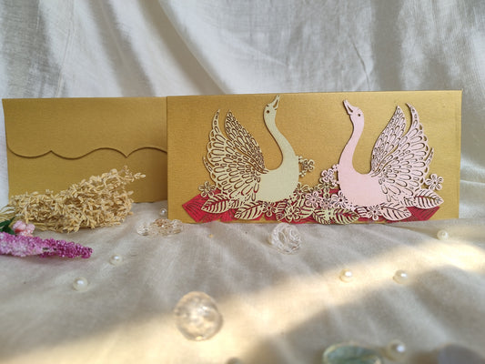 Cute Couple Swans mantra set of 10