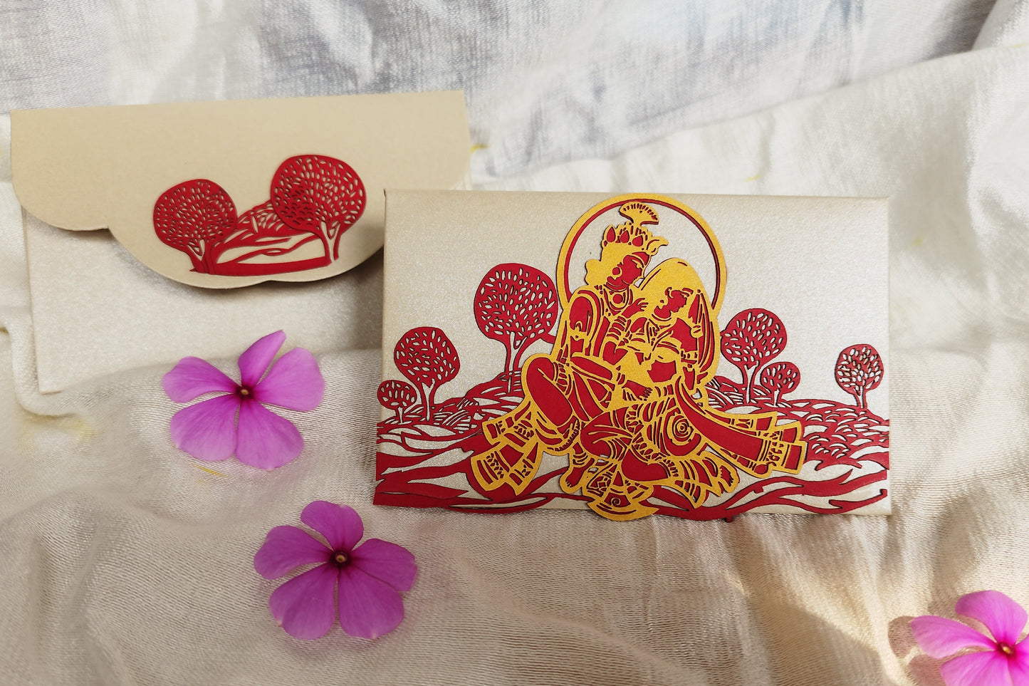 Radha Krishna Small Envelop Set of - 5