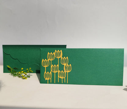 Tulip Purple Envelop set - 10