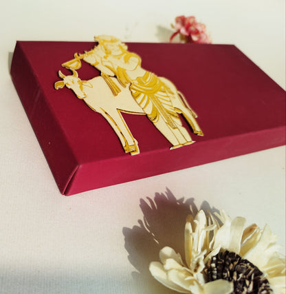 Krishna Cow Soft Cash Box Red set of 2