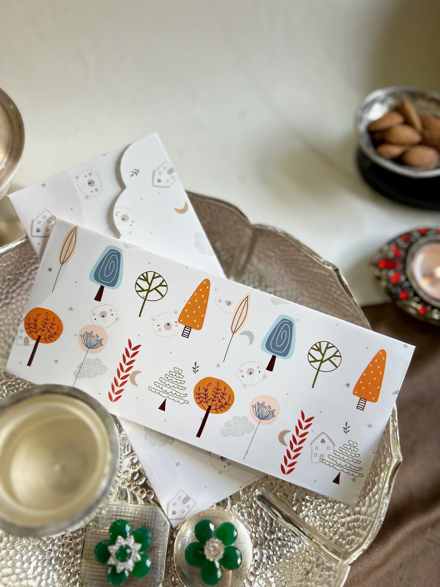 Tree house Printed envelop -Set of 10