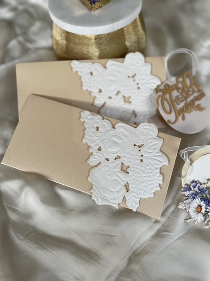 Classy emboss Envelop- Set of 10
