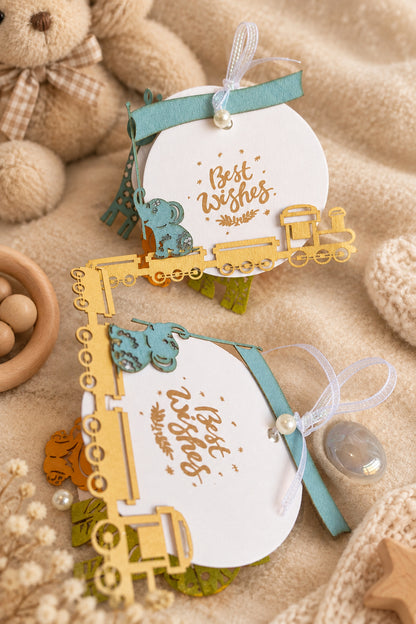 Jungle 2 layer gift tag