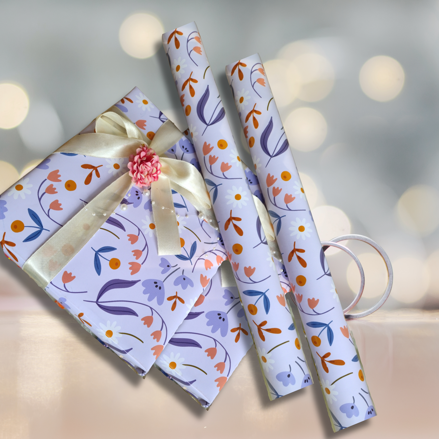 Morning Bliss Wrapping Paper- Set of 5