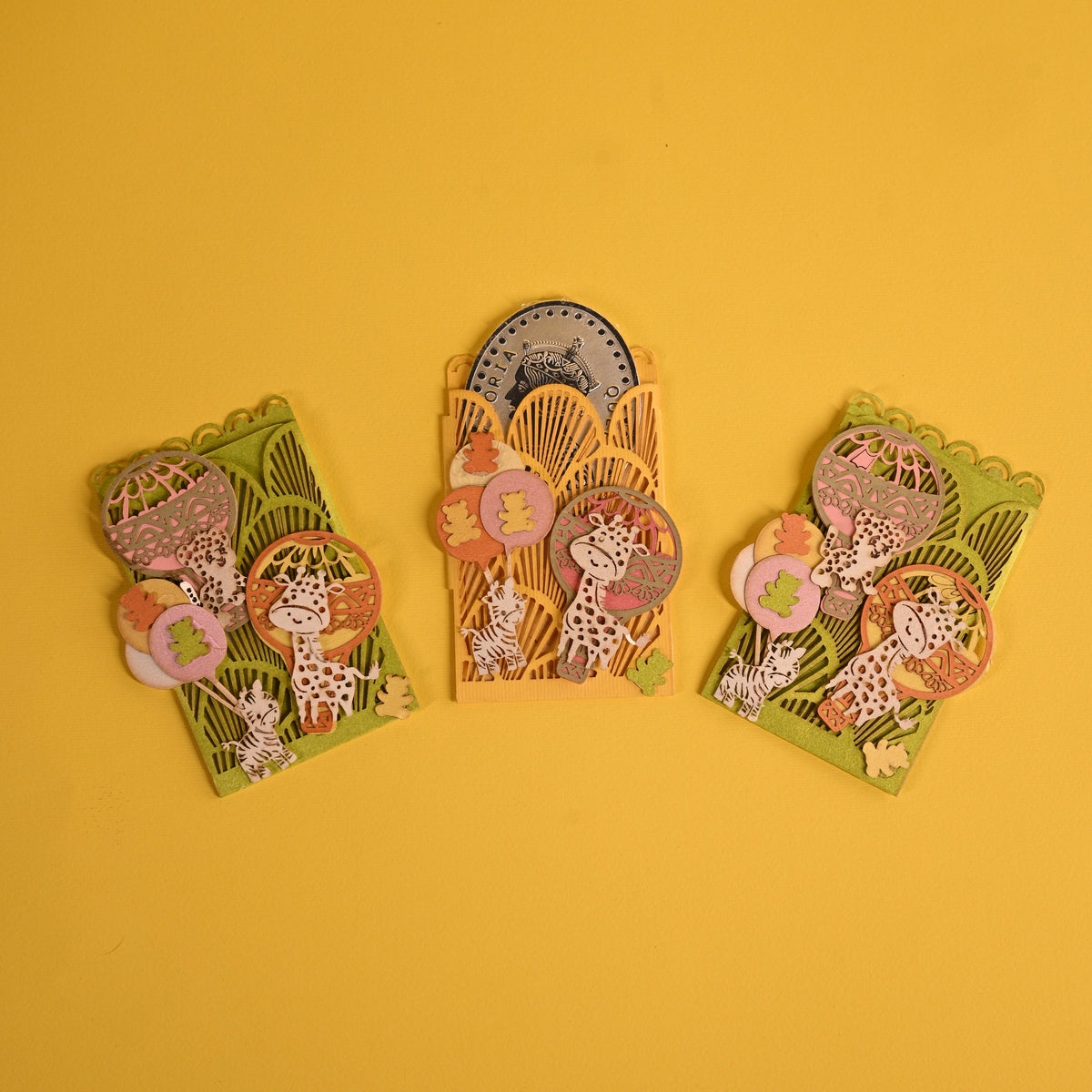 Coin holder, Coin Pocket, Parachute & animal