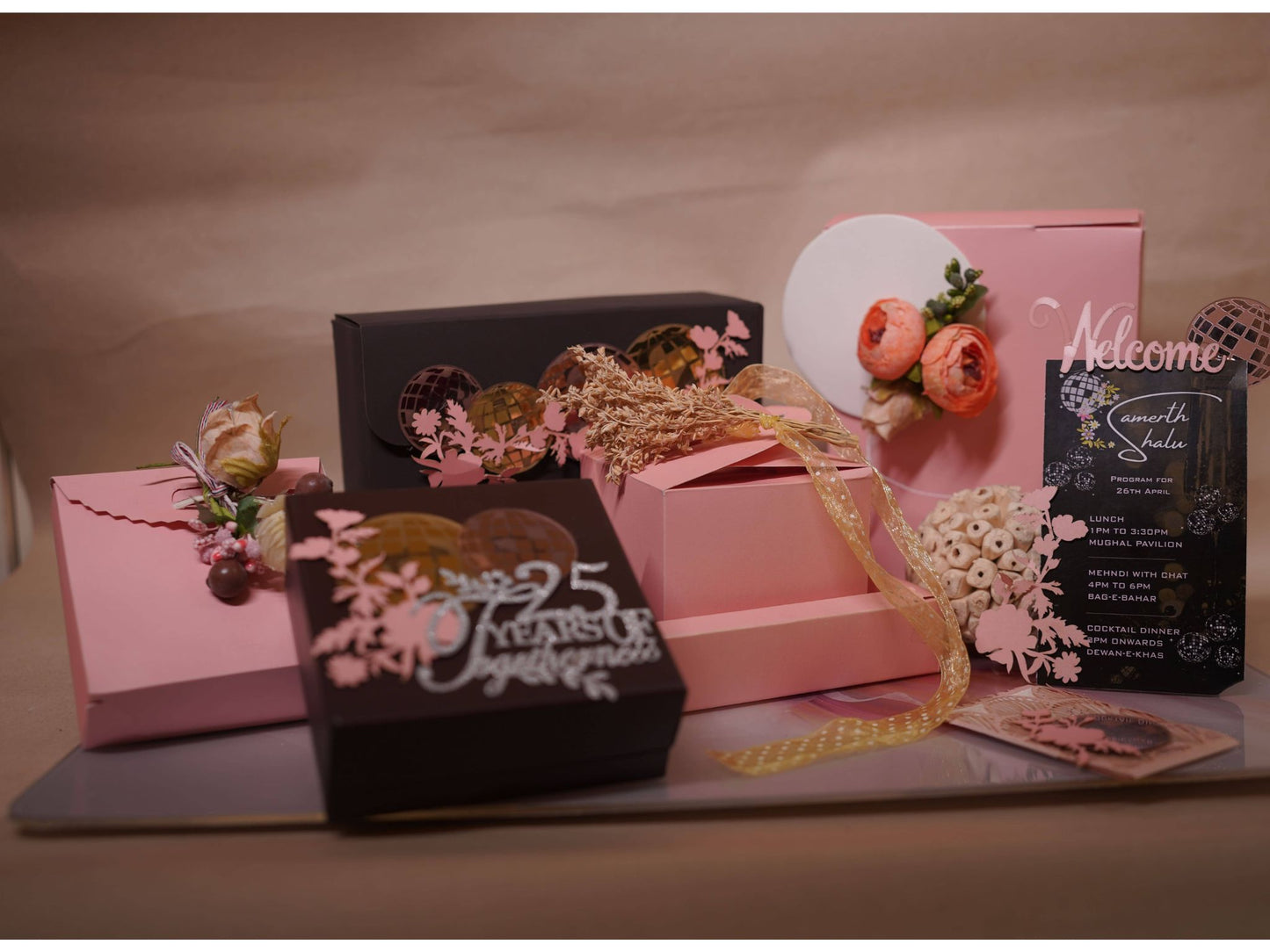 Custom made room Hamper for anniversary