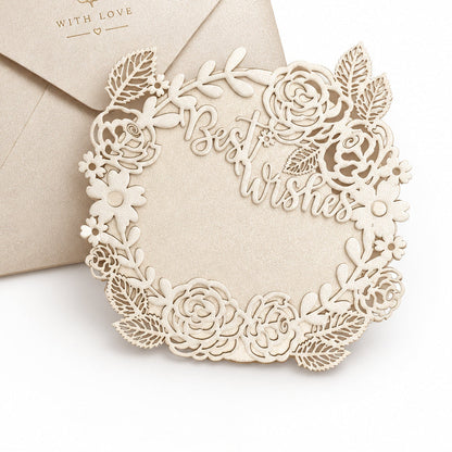 Rose Cutting Round Gift Tag- set of 10