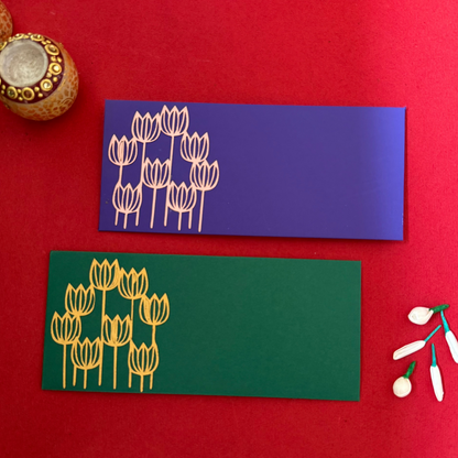 Tulip Purple Envelop set - 10