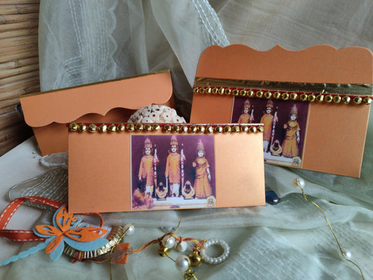 Ram Darbar Envelope with Ghungaru Embellishments