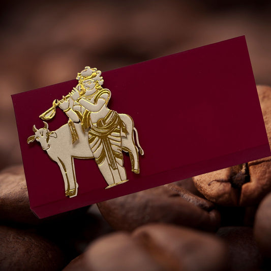 Krishana with Cow Soft Cash Box - Set of 2