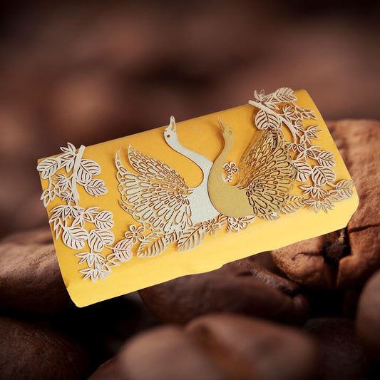 Swan Couple Yellow Strong Cash Box