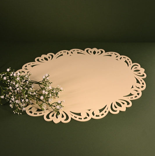 Oval Acrylic Table Mat - Set of 2