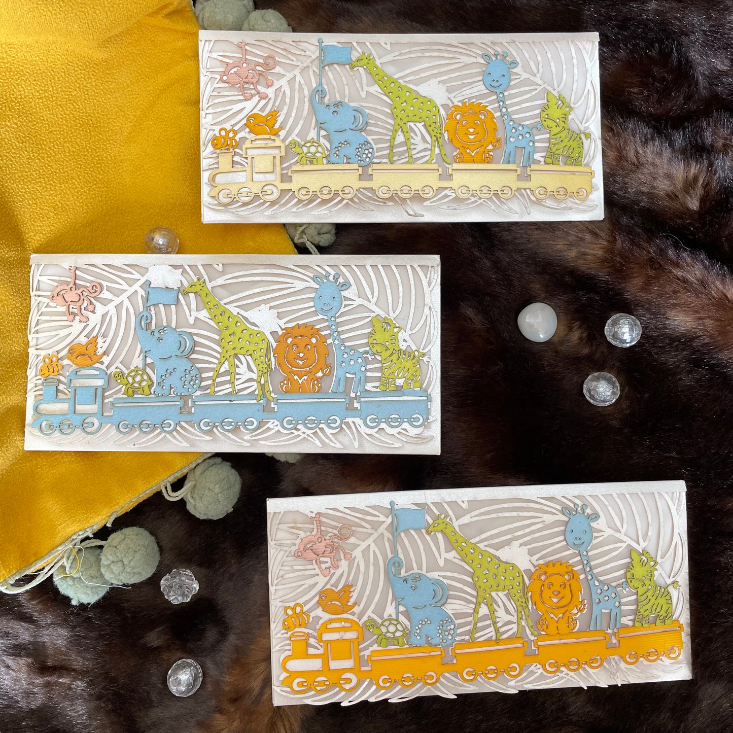 Animal Train - Kids' Envelope (set of 5)