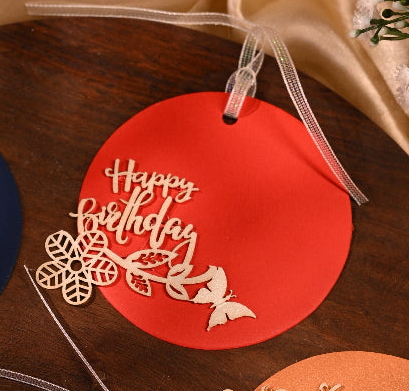 Vibrant Happy Birthday Gift Tag- Set of 10