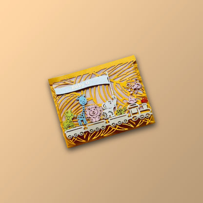 Animal Train Small Envelop - Set of 10