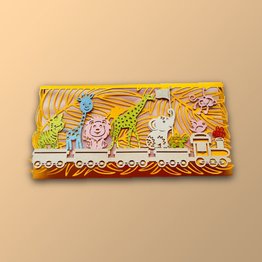 Animal Train Envelop - Set of 10