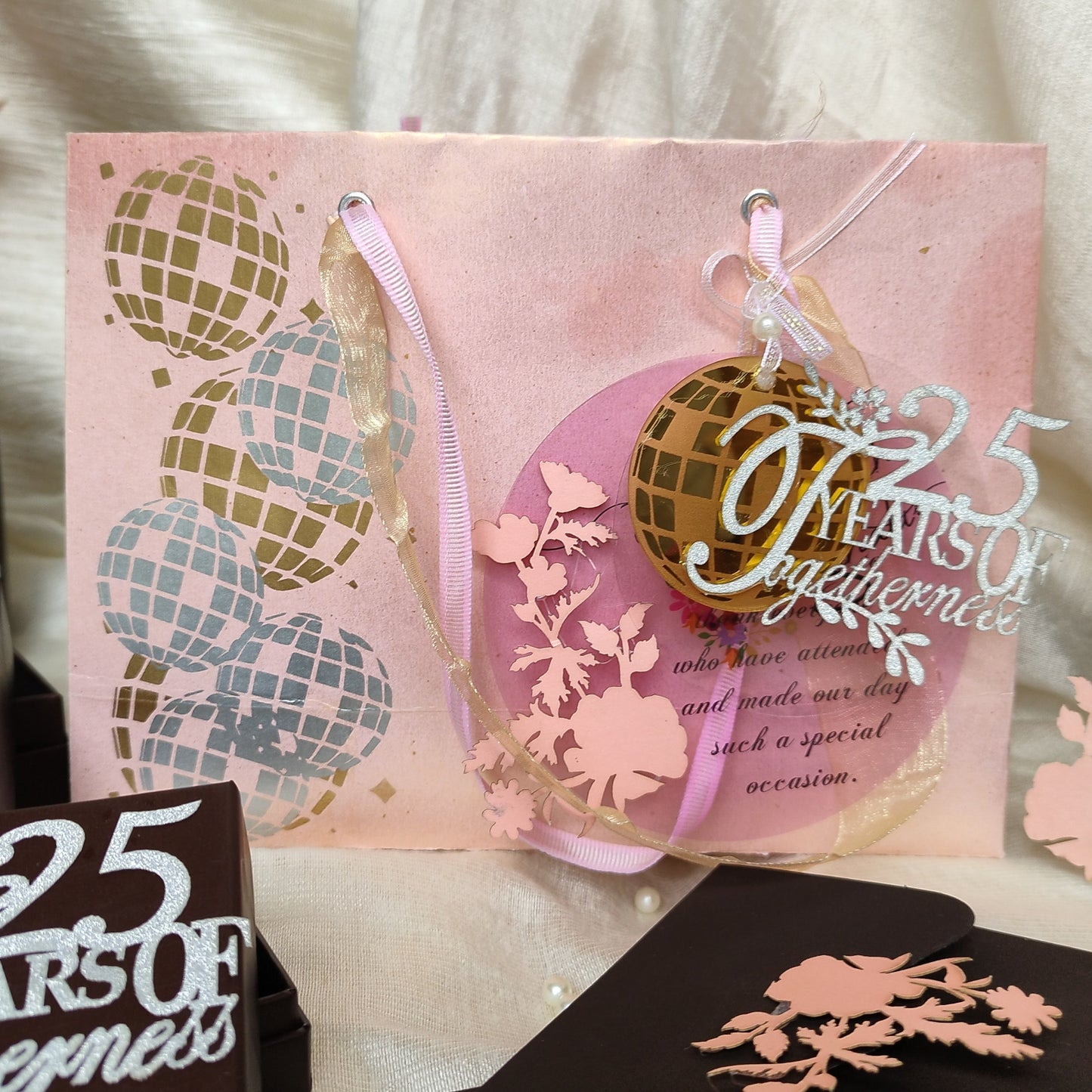 blush pink gift bag