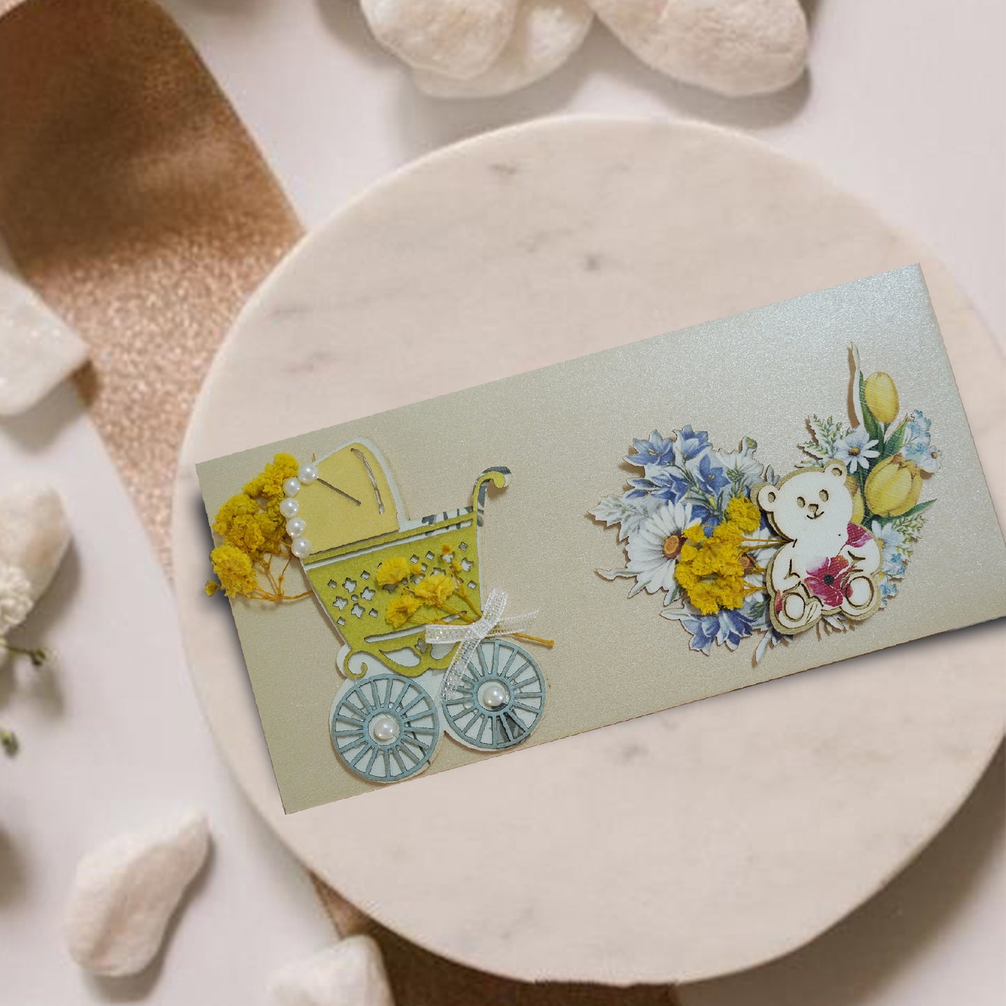 Pram and Teddy Envelop set of - 10