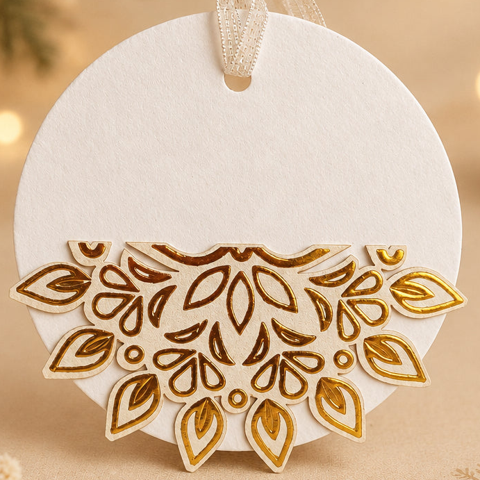 Half Round Gift Tag- Set of 10