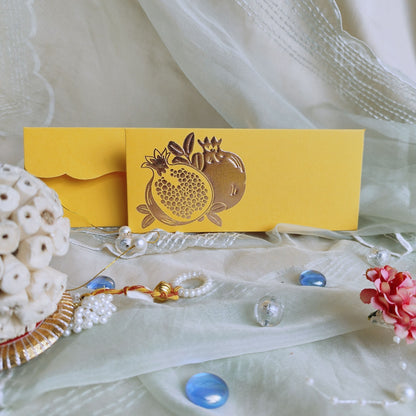 pomegranate Foil  Envelop -set of 10