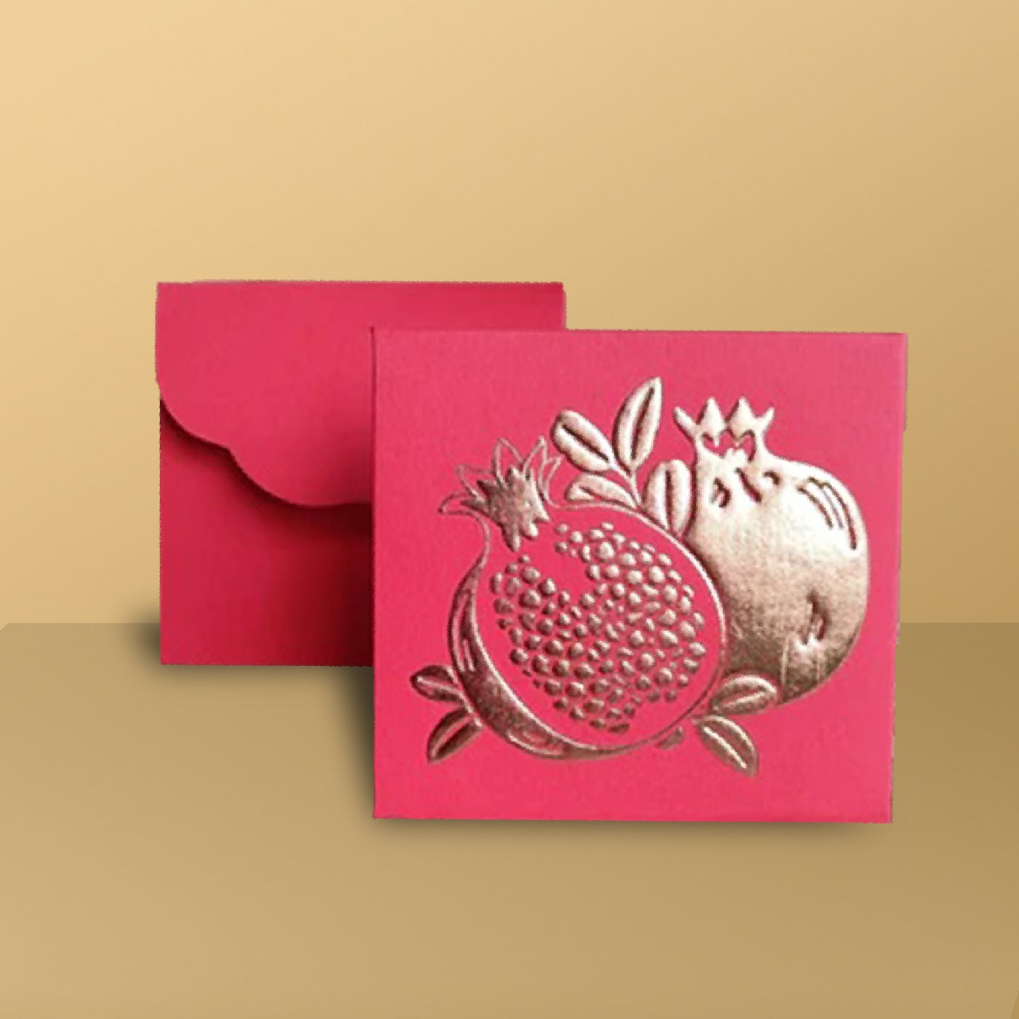Pomegranate small envelop Red (Set of- 5)