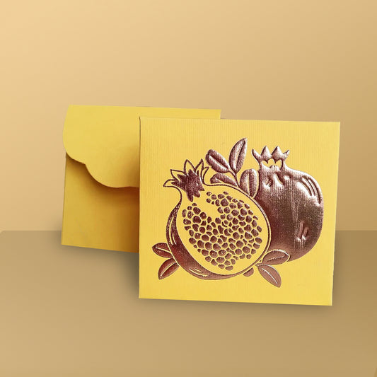 Pomegranate small envelop Red (Set of- 5)