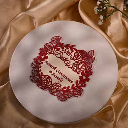 Rose Cutting Round Gift Tag- set of 10