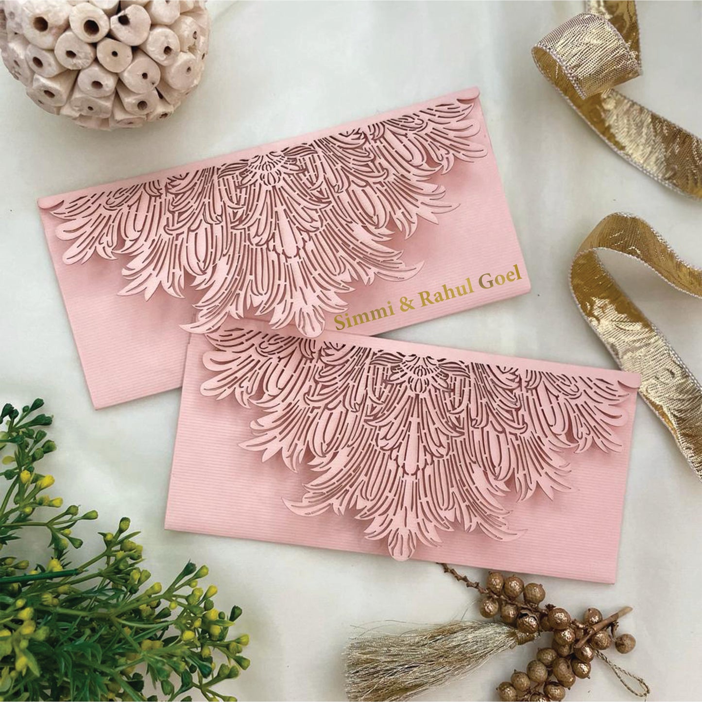 Lemon Grass Flap Envelope - Set of 10