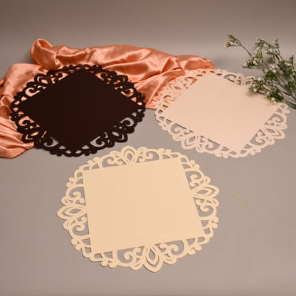 Square ornate bordered Placemat