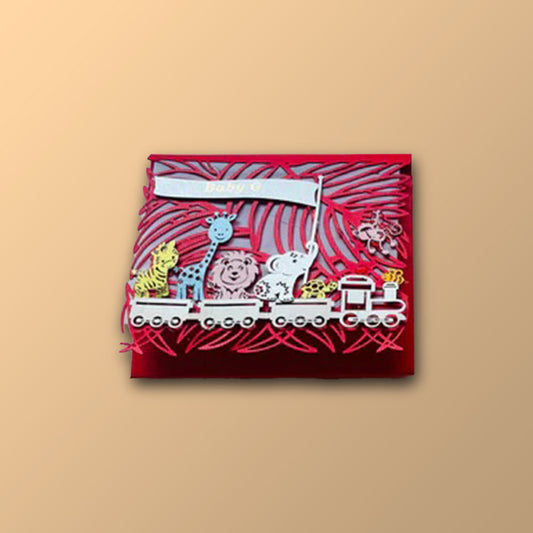 Animal Train Small Envelop - Set of 10